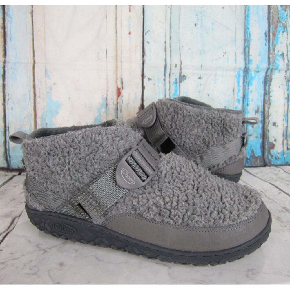 Chaco Ramble Fluff Bootie Ankle Boots Big Kids Boys Girls Size 6 Gray Fleece
